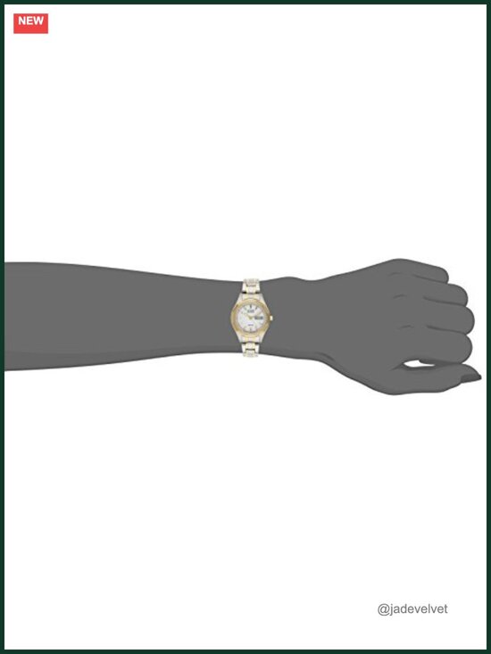 Women\'s Eco-Drive Dress Watch Two-Tone Stainless Steel White Dial main image 4